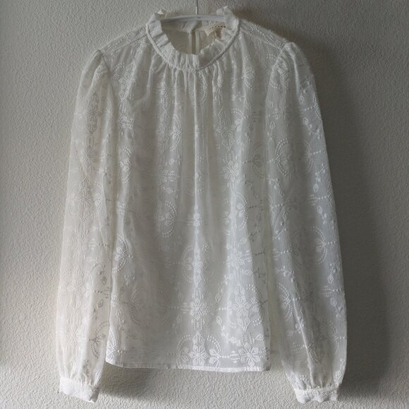 Sézane Valentine Blouse | Ecru | Size 36 (US 4) - Picture 4 of 6